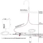 Captivan vend ce Kit purification d'eau WM Aquatec. Schema de branchement avec pompe immergée