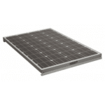 Panneau solaire antarion 110W vue de haut avec angle sur fond blanc