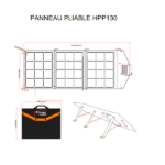 Captivan Panneau solaire 130W et 200 W Energie Mobile en vente sur la boutique en ligne Captivan Energie mobile HPP130 130 Watts