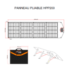 Captivan Panneau solaire 130W et 200 W Energie Mobile en vente sur la boutique en ligne Captivan Energie mobile HPP200 200 Watts