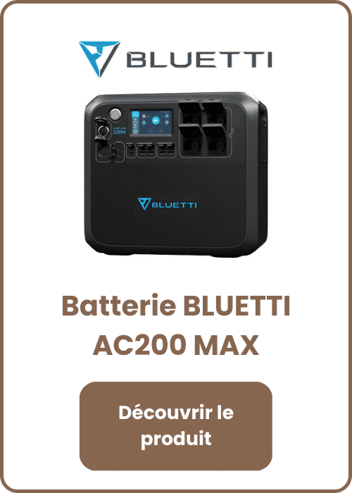 Station d'énergie Batterie lithium Bluetti AC200Max - CaptiVan