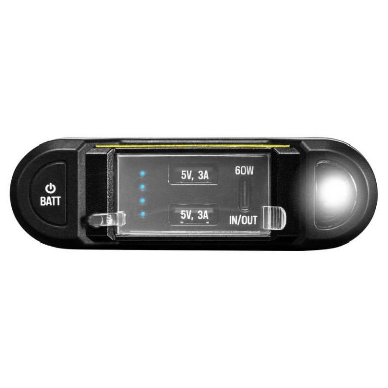 Batterie externe Venture 35 GoalZero sur fond blanc vue de haut