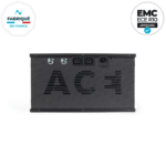 E-Box Ace Energy sur fond blanc vu de face avec les mentions "fabriqué en France" et "EMC ECE R10 APPROVED"