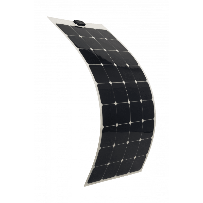 Panneau solaire flexible 150Wc seul sur fond blanc