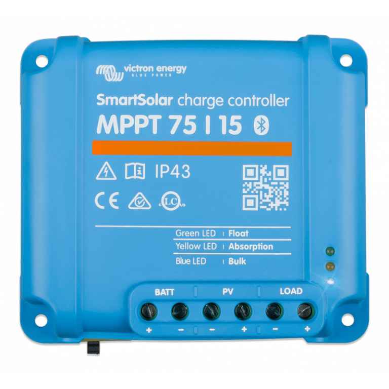 Régulateur Smartsolar 75/15 vu de haut