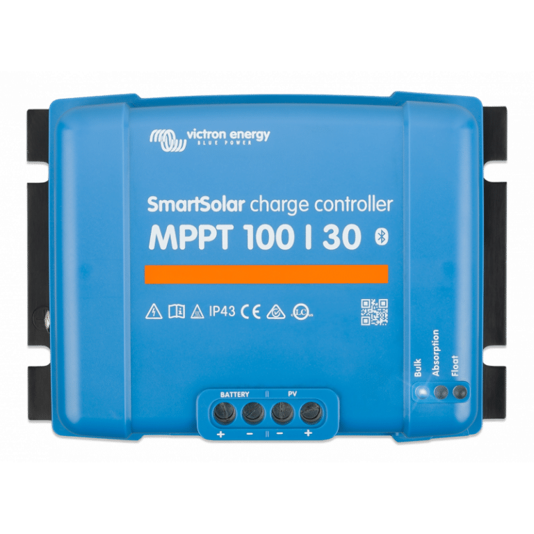 Régulateur SmartSolar Victron Energy 100/30 vu de haut