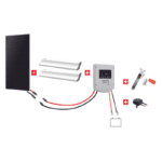 Kit solaire 120W complet pour camping-car avec des produits Uniteck