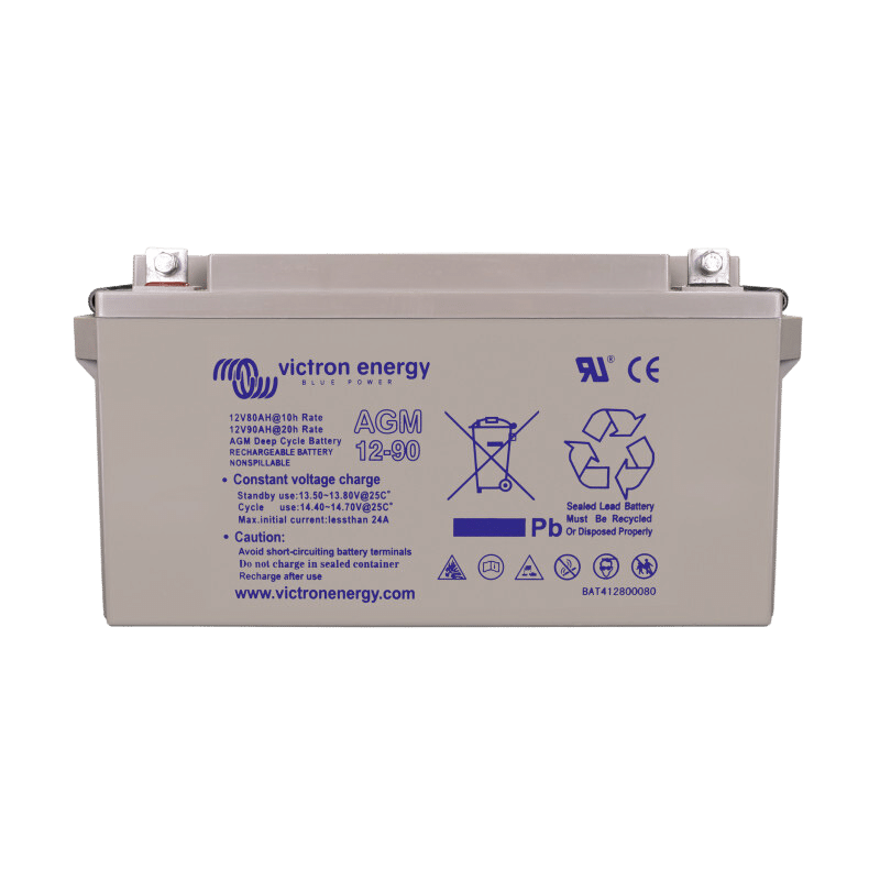 Batterie AGM 90Ah Victron Energy vue de face