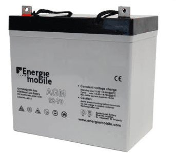Batterie AGM de 70 Ah pour van et camping-car. Energie Mobile sur la boutique en ligne Captivan