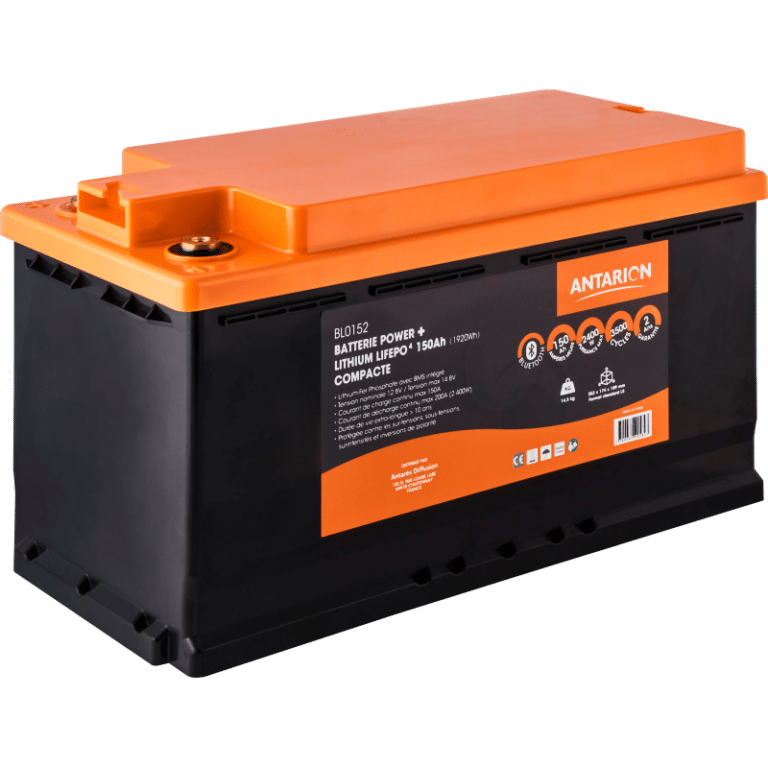 Batterie lithium 150Ah POWER+ Bluetooth Antarion sur la boutique Captivan