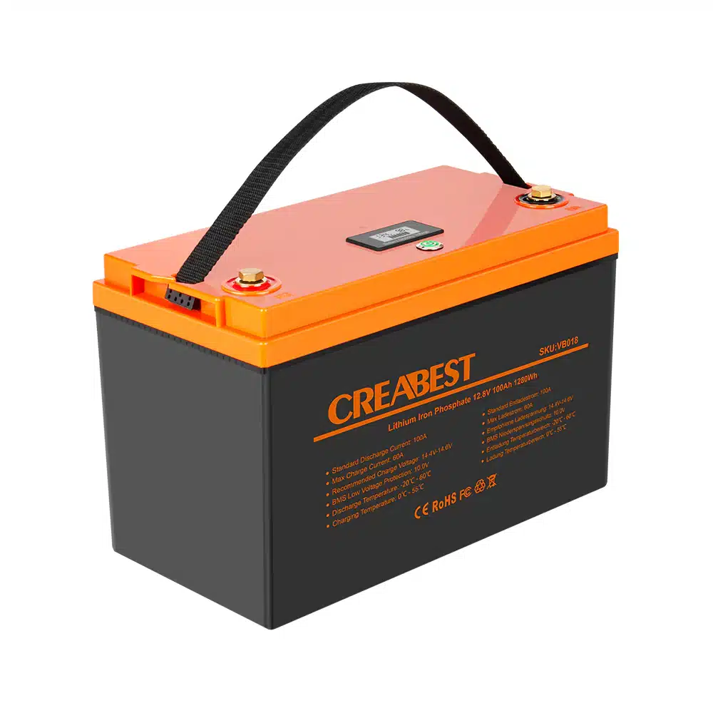 Batterie lithium LiFePO4 100Ah Creabest pour camping-car, bateau,  tiny-house - CaptiVan