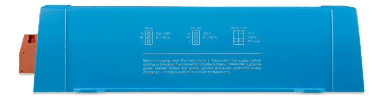 Chargeur Convertisseur Multiplus 12/1600/70 Victron vu de côté