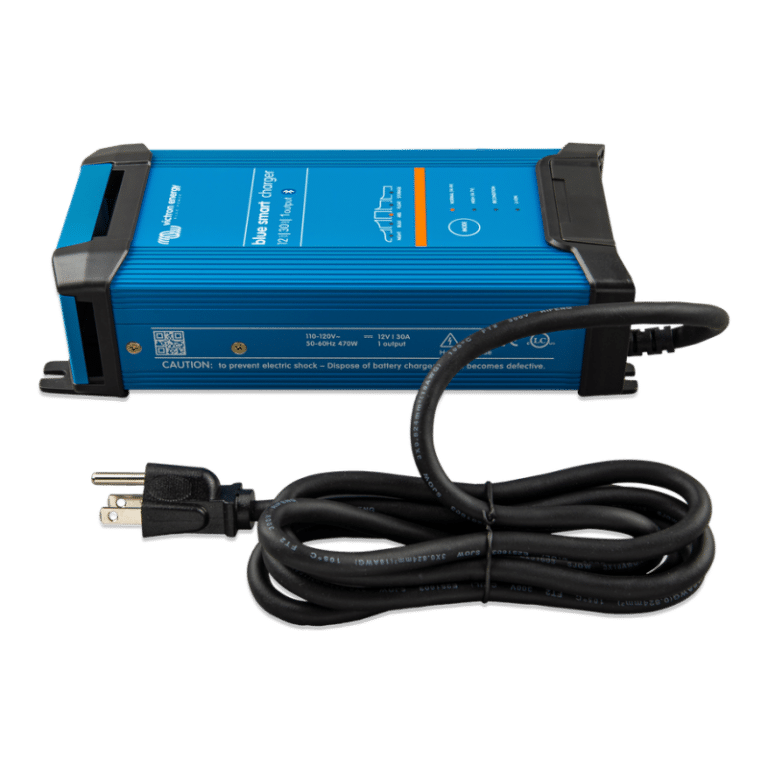 Chargeur Batterie Victron 220V Blue Smart IP 22 12/30 1 sortie vu de côté