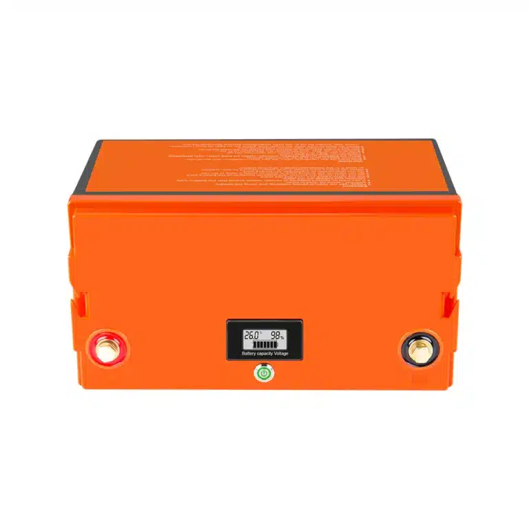 Batterie lithium 135Ah Bluetooth Creabest vu de haut