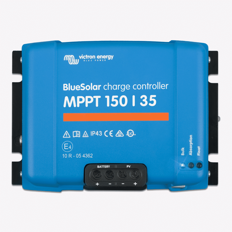 Contrôleur de Charge MPPT 150/35 BlueSolar Victron face