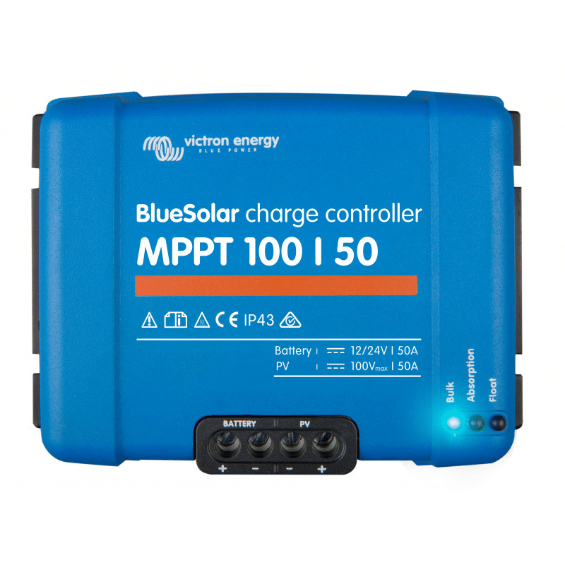 Controleur de charge BlueSolar MPPT 10050 TR Victron face