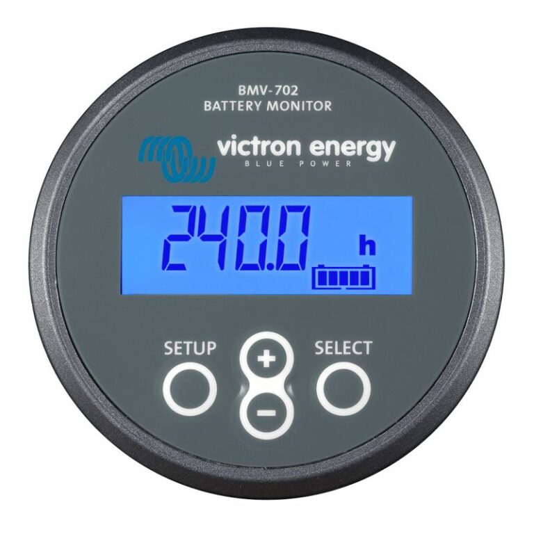 Contrôleur intelligent / afficheur de batteries BMV 702 Victron vu de face