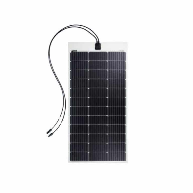 Panneau solaire perc flex avec tedlar blanc vu de face