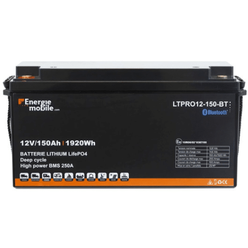 Batterie Lithium LTPRO 12V 150AH BT Energie Mobile