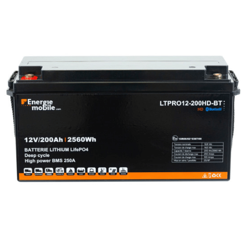 Batterie Lithium LTPRO 12V 200AH BT POLAR Energie Mobile