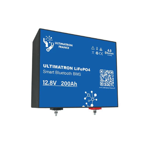 Ultimatron Batterie Lithium Sous Siège de 12.8V 200Ah LiFePO4 Smart BMS Avec Bluetooth