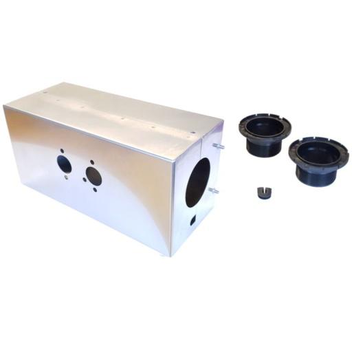 Coffre de montage chauffage Air 2D Extérieur de Captivan, conçu pour une installation facile et efficace à l'extérieur.