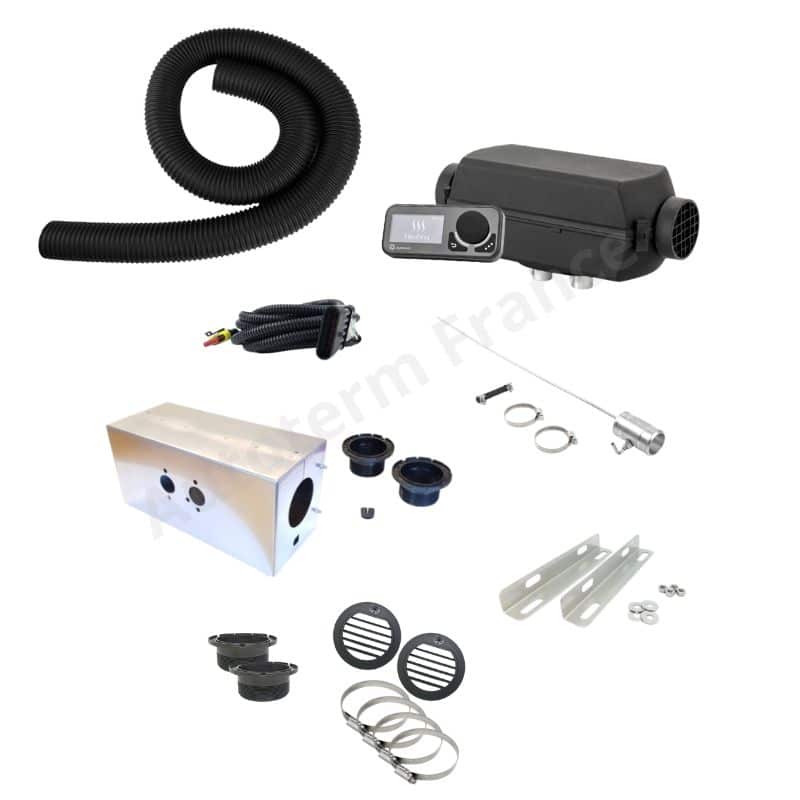 kit complet de chauffage à air pulsé autoterm, pour van aménagé ford transit