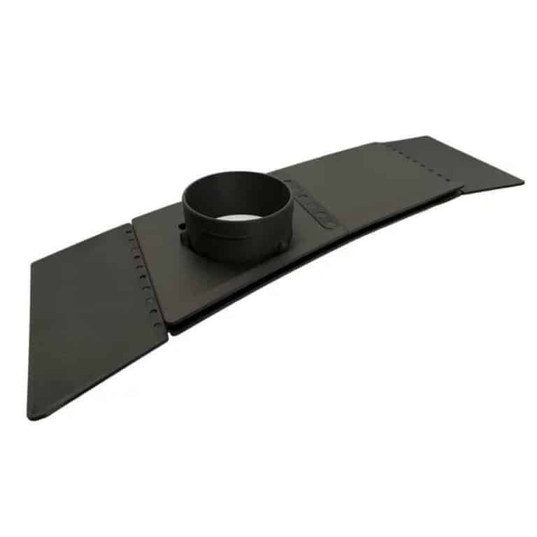 Adaptateur de fenêtre universel ⌀ 90 mm Autres Captivan, permettant le passage de tuyau de climatisation ou chauffage à l'extérieur.