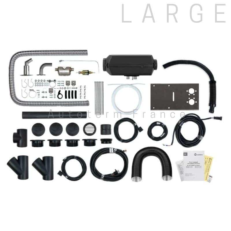 Chauffage Autoterm Air 4D kit marine large 12 V de Captivan, idéal pour le confort et la performance maritime en 12 V.