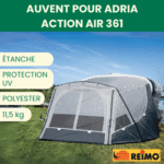 REIMO ADRIA ACTION AIR 361 auvent gonflable facile à installer, disponible chez Captivan pour caravane ADIRA Action 361.