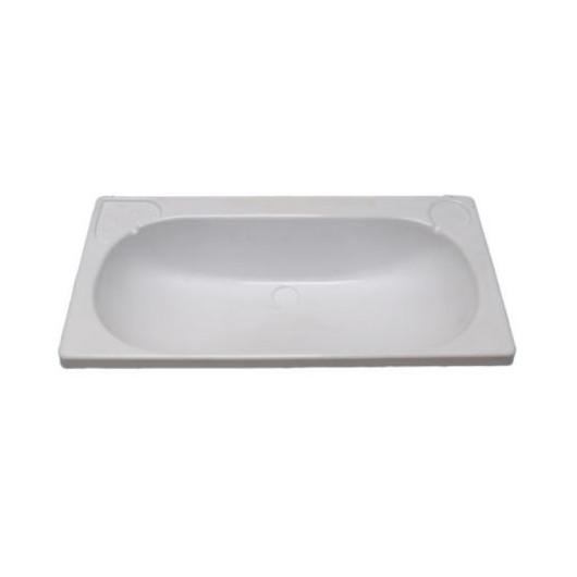 REIMO LAVABO ENCASTRÉ 665 X 330 MM, Captivan, lavabo pratique et esthétique pour salle de bain et aménagement en fourgon ou camping-car.