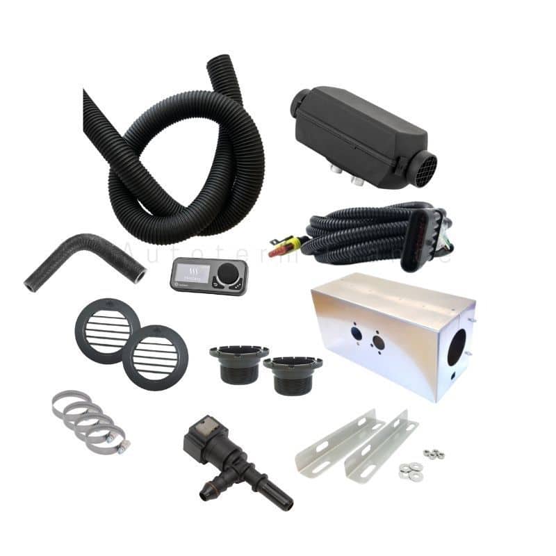 Kit complet de chauffage Diesel a air pulsé, pour renault trafic. Montage sous chassis (exterieur). Autoterm En vente sur captivan.fr