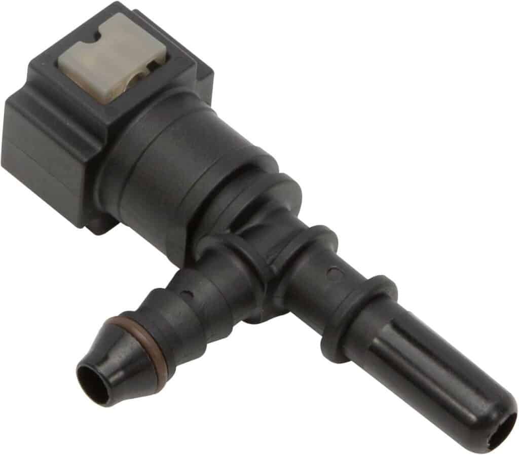 T piquage gasoil Quick Connector T de piquage par Captivan, conçu pour une connexion rapide et efficace des systèmes de carburant.