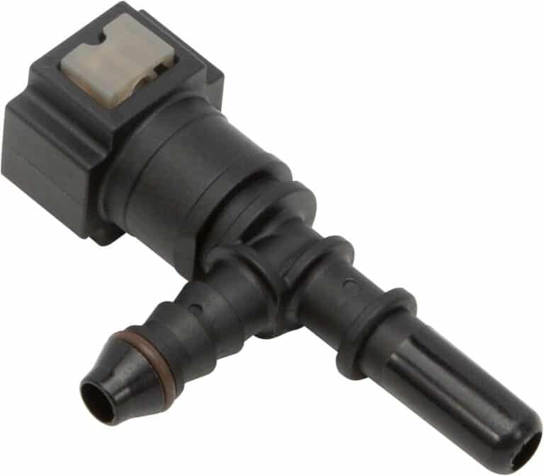 T piquage gasoil Quick Connector T de piquage par Captivan, conçu pour une connexion rapide et efficace des systèmes de carburant.