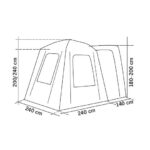 Arceaux de rechange en fibre de verre - REIMO UNI VAN 2 de Captivan, pour un espace extérieur abrité sur mini-vans et fourgons aménagés.