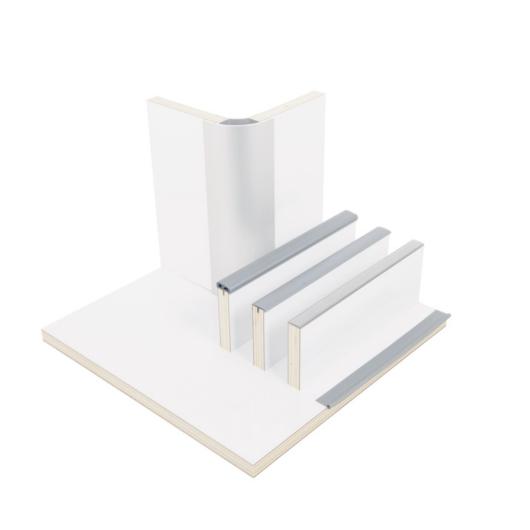 REIMO CONTREPLAQUÉ STRATIFIÉ 15 MM BLANC BRILLANT de Captivan, panneau HPL haute qualité pour fourgon, finition brillante et résistance aux chocs.