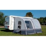 REIMO MARINA AIR HIGH 390 - Auvent gonflable Captivan pour camping-car, hauteur de toit 250 à 280 cm, espace de vie idéal.