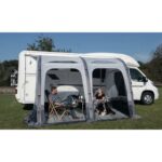 REIMO MARINA AIR HIGH 390 - Auvent gonflable Captivan pour camping-car, hauteur de toit 250 à 280 cm, espace de vie idéal.