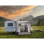 REIMO ONE BEAM AIR 325 chez Captivan, auvent gonflable pour caravane, facile à monter, longueur 325 cm, hauteur 235-250 cm.