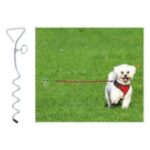 REIMO PIQUET POUR CHIEN 40 CM, Captivan, piquet d'attache pratique pour camping, forme tire-bouchon, s'enfonce facilement dans le sol.