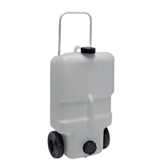 REIMO RÉSERVOIR EAUX USÉES 24 L À ROULETTES de Captivan, cuve additionnelle pour camping-cars avec roulettes, capacité 25 L.