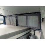 REIMO RIDEAUX ARRIÈRES VITO, Captivan, rideaux occultants en tissu polyester pour Mercedes Vito, ouverture facile sur rail.