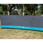 Paravent REIMO SYLT 5 x 1,4 m en polyester, idéal pour le camping-car ou la plage, disponible chez Captivan.