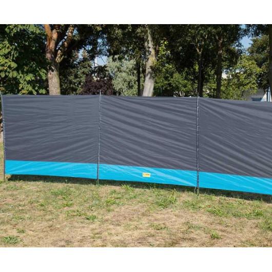 Paravent REIMO SYLT 5 x 1,4 m en polyester, idéal pour le camping-car ou la plage, disponible chez Captivan.