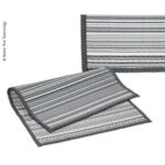 REIMO TAPIS VILLA STRIPES chez Captivan, tapis de sol en polypropylène idéal pour camping-car, fourgon aménagé et tente.