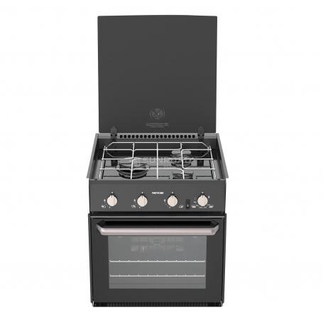 Cuisinière à gaz Triplex de Captivan, design contemporain, facile à nettoyer, matériaux de haute qualité pour une cuisine optimale.