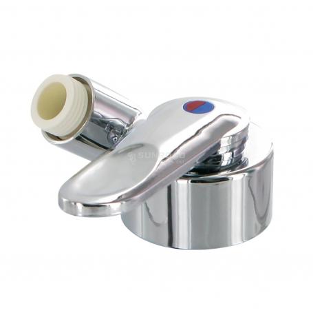 Mitigeur Florenz Finger de Captivan, orientable, s'utilise sur évier ou paroi de douche, avec contacteur 12V et cartouche céramique.