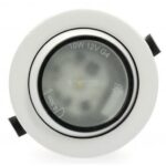 Spot encastrable orientable à Leds de Captivan, en nylon avec verre de protection pour un éclairage élégant et durable.