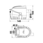 EUROPUMP II POMPE DE CALE G750 24V de Captivan, pompe électrique immergée pour bateau, installation au fond de cale.