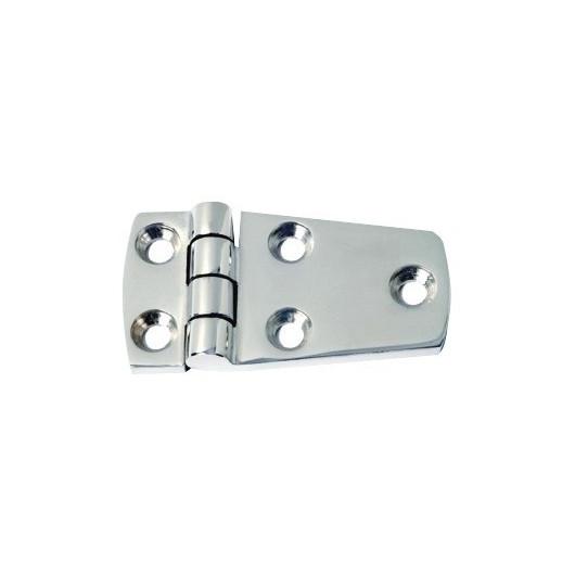 OSCUALTI CHARNIÈRE INOX 39 X 74 X 5 MM, Captivan, charnière robuste 5 mm pour trappes et coffres en bateau ou camping-car.